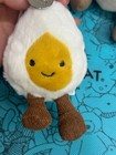 Jellycat Boiled Egg Keychain Plush     Amuseables Soft Toy Bag Charm     Nwt Gift