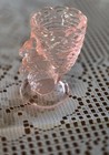 Fenton Glass Pink Bunny In Basket Egg Holder Cup   Special 