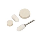 100pack Soft Wool Felt Buffing Polishing Pads Wheel Cone Tips Bob Tool
