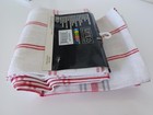 Kitchen Dish Towel 100  Cotton Plaid Red Green Vintage Set Of 3