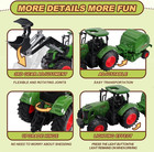 Farm Tractor Toys Set Bale Haying Round Baler With Barn  Farmer cow farm Tools t