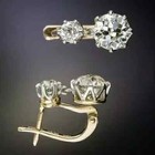 Art Deco Vintage 4 2ct Round Cut Diamond Drop dangle 14k Yellow Gold Fn Earrings