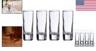 Modern 4-pack Clear Double Wall Shot Glasses - Personalizable Wedding Favor
