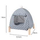 Pet Bed Dog Cat House 2 In 1 Tent Hammock Removable Soft Indoor Warm Cave House