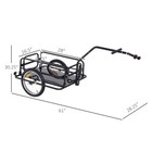 Aosom Bike Cargo Trailer  Bicycle Trailer  Heavy-duty Bike Wagon Cart