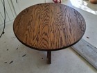 0606a Round Oak Coffee Table 36 Inch Diameter Pick Up Only