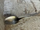 Antique Silverplate Souvenir Spoon Oldest Shoe Shop Lynn Mass Geo E Homer 1800s