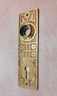 Antique Hopkins Dickinson Door Back Plate Cast Brass Or Bronze C  1890 Ornate