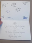 Seasons Greeting Card Signed By The Wo s And Sargeants Of The Fgh