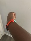 Unisex Kids Multicolor Plastic Stretch Beaded Dangle Charm Bracelet Apple