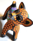 Talavera Mexican Pottery Chihuahua Dog Hand Painted Figurine