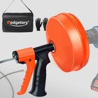 Drain Snake Auger  1 4inch - Auto Feed- Flexible   Powerful Snake Drain 50ft