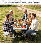 Fitted Tablecloth Rectangle Table Cloth Rectangle Table 30x72 Inches  Vinyl T   