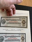  20 X2 National City Bank Of New York Specimen 1955-56 Travelers Checks