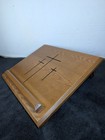 Wooden Church Stand Bible Holder Book Stand Cookbook Stand Religious 3 Crosses 