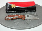 Spyderco Delica 4 C11wdp Hap40 Pakkawood Sprint Folding Knife Japan