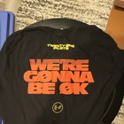 Twenty One Pilots Men   s Black Crew Neck Short Sleeve Graphic Tee Size L