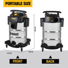 Dewalt Dxv08s 8 Gallon Wet dry Vacuum  4 Peak Hp Shop Vacuum  Stainless Steel Ta