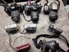 Canon Camera Lot Of 8 Untested As Is For Parts Or Repair