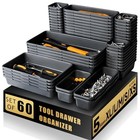 Tool Box Organizer 60 Pcs Tray Storage Desk Drawer Toolbox Organizer Tool Chest