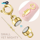 Strong Magnetic Necklace Clasps And Closures Gold And Silver Plated Jewelry 