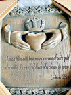 Bronze Finish Handcrafted Irish Celtic Art Studiocladdagh Crown Wall Plaque 8x8 