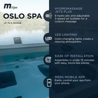 Mspa Square Bubble Spa W hard Exterior  Soft Lining Interior    Hydro Jets  Oslo