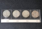 25 Cents Canada 1932-1935 Quarters Coins 25   Canadian Silver 4x Twenty Five 25c