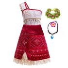 Girls New Movie Moana 2 Dress Halloween Party Adventure Costume Girl Princess
