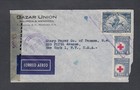 Honduras 1944 Wwii Two Censored Airmail Covers Tegucigalpa To New York Usa