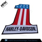 Harley Davidson Hd Large No 1 Jacket Vest Back Embroidered Patch Iron On Sew