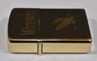 Vintage Winston Cigarettes Firebird Brass Advertising Lighter