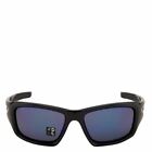  oo9236-12  Mens Oakley Valve Sunglasses - Polished Black   Deep Blue Polarized
