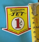 Northwestern Jet 1 Cent Gumball Vending Machine Label Price Sticker