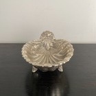 Vintage F  B  Rogers Silver Plate Footed Shell Bowl Dish