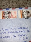 Ksa Kingdom Of Saudi Arabia Cover To Newark California Bold Cancels