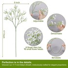 30 Pcs Babys Breath Artificial Flowers  17 7  Real Touch White Gypsophila Bou   