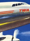 1950s Vintage Style Twa Airlines Travel Poster - 16x24