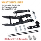   L-shaped Bracket Hydraulic Thumb Clip For Mini Excavators Attachments 3-holes