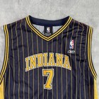 Reebok Indiana Pacers Jermaine O   neal Blue Pinstripe Basketball Jersey Youth Xl