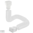 Biaungdo Pack Gutter Downspout Extensions 5 Ft  3 Inch Rain Gutter 1 White