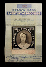 Chicago Illinois 1934 Worlds Fair Century Of Progress Pass Woman Vintage Photo