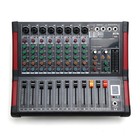 8 Channel Amplifier Power Mixer Bluetooth Trs Audio Mixing W  Usb Slot 16dsp New