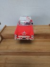 Vintage Red Crown  Santa s 1955 Chevy Convertable Die Cast 1 25 Scale Nos  M-494