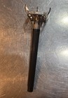Vintage Gillette Safety Razor Black Plastic metal Handle Shaver Made In England