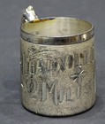 1880s Antique Leadville Colorado Souvenir Rockford Silverplate Souvenir Mini Mug