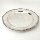 Barker Ellis C1912 Silverplate 14  Round Gadrooned Edge Platter Antique No Mono
