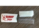 Bunny Bread Rain Bonnet   Comb Set New Old Stock White Red Advertising