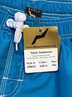 Nwt Norty Mens Swim Suit Boardshort Swim Trunks Shorts - Aqua Blue - Size 3xl