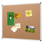 Viz-pro Cork Notice Board  18 X 12 Inches  Cork Bulletin Board Aluminium Frame